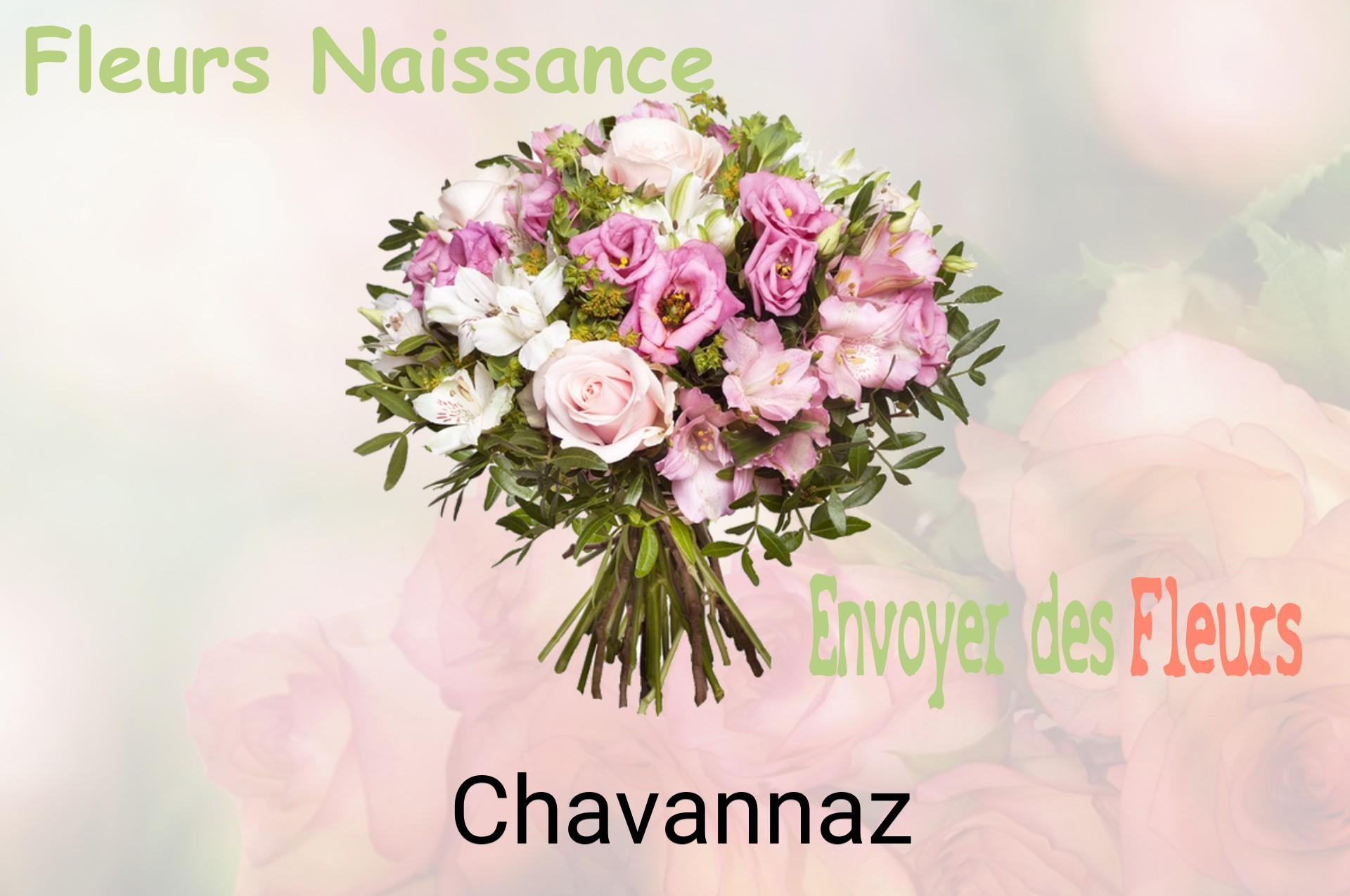 Bouquet de fleurs de naissance livré à Chavannaz